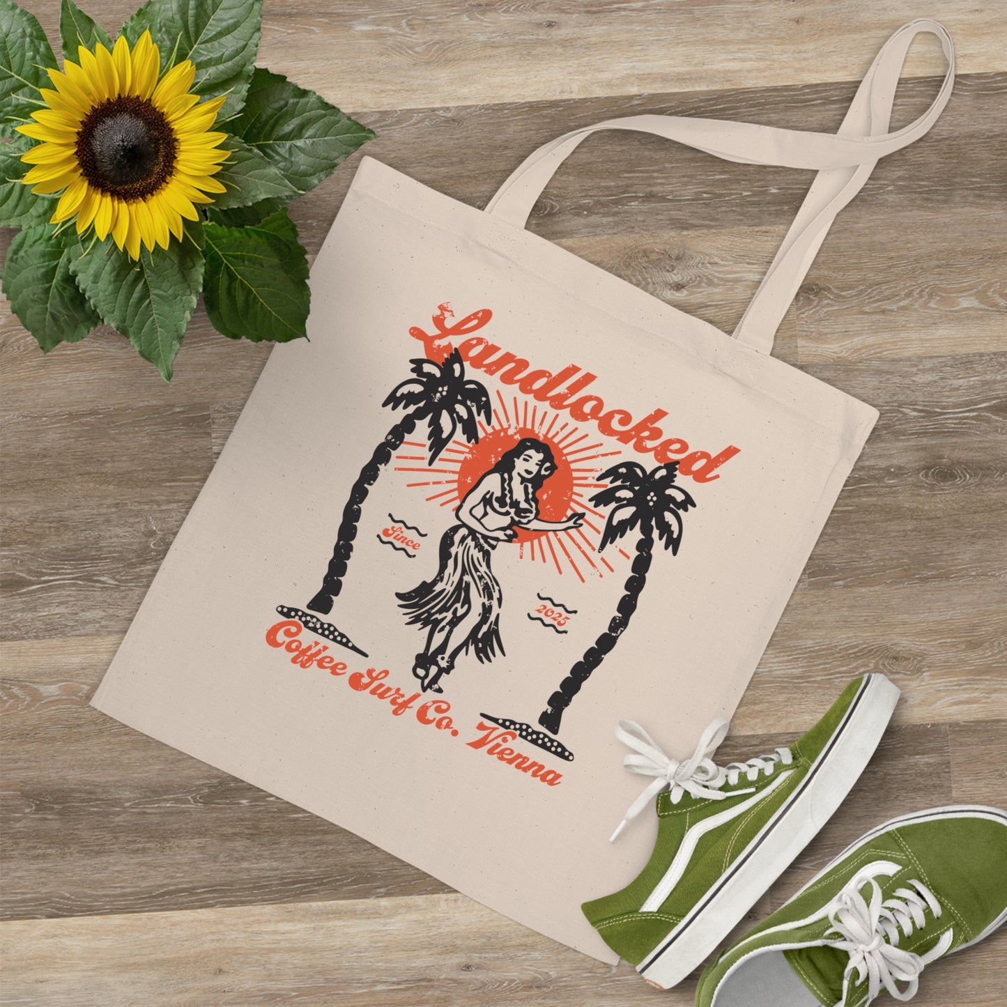 Landlocked Hula Tote Bag