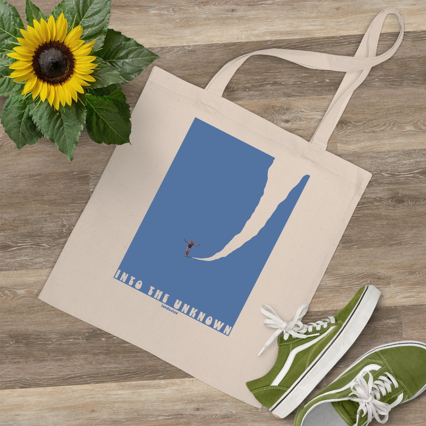 Landlocked Into the unknown Tote Bag