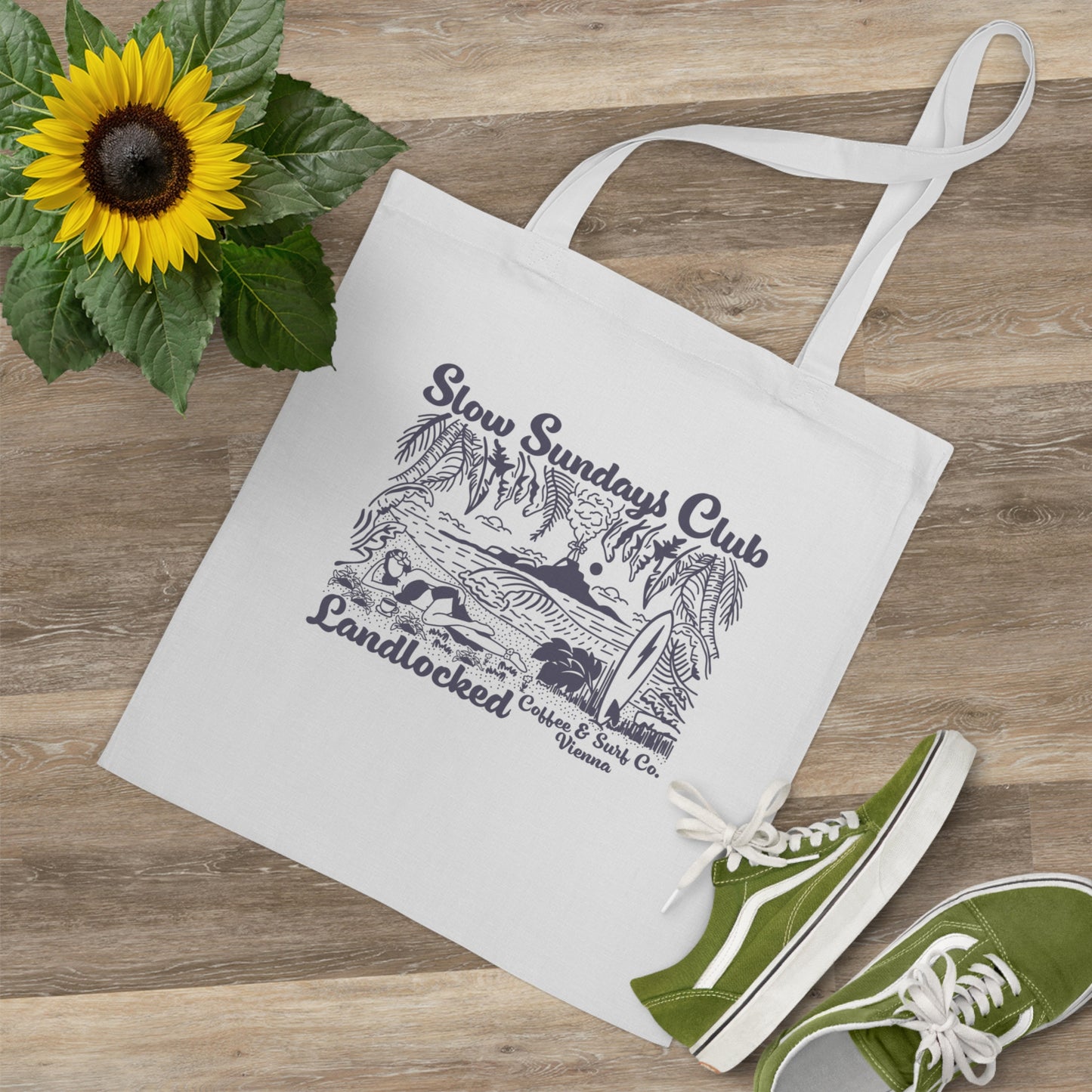 Landlocked Slow Sundays Tote Bag