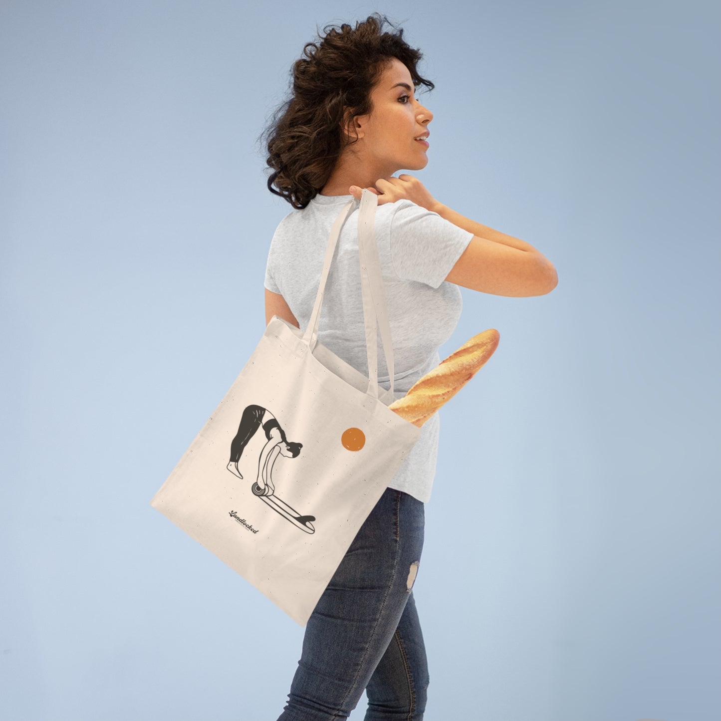 Landlocked Surf Yoga Tote Bag