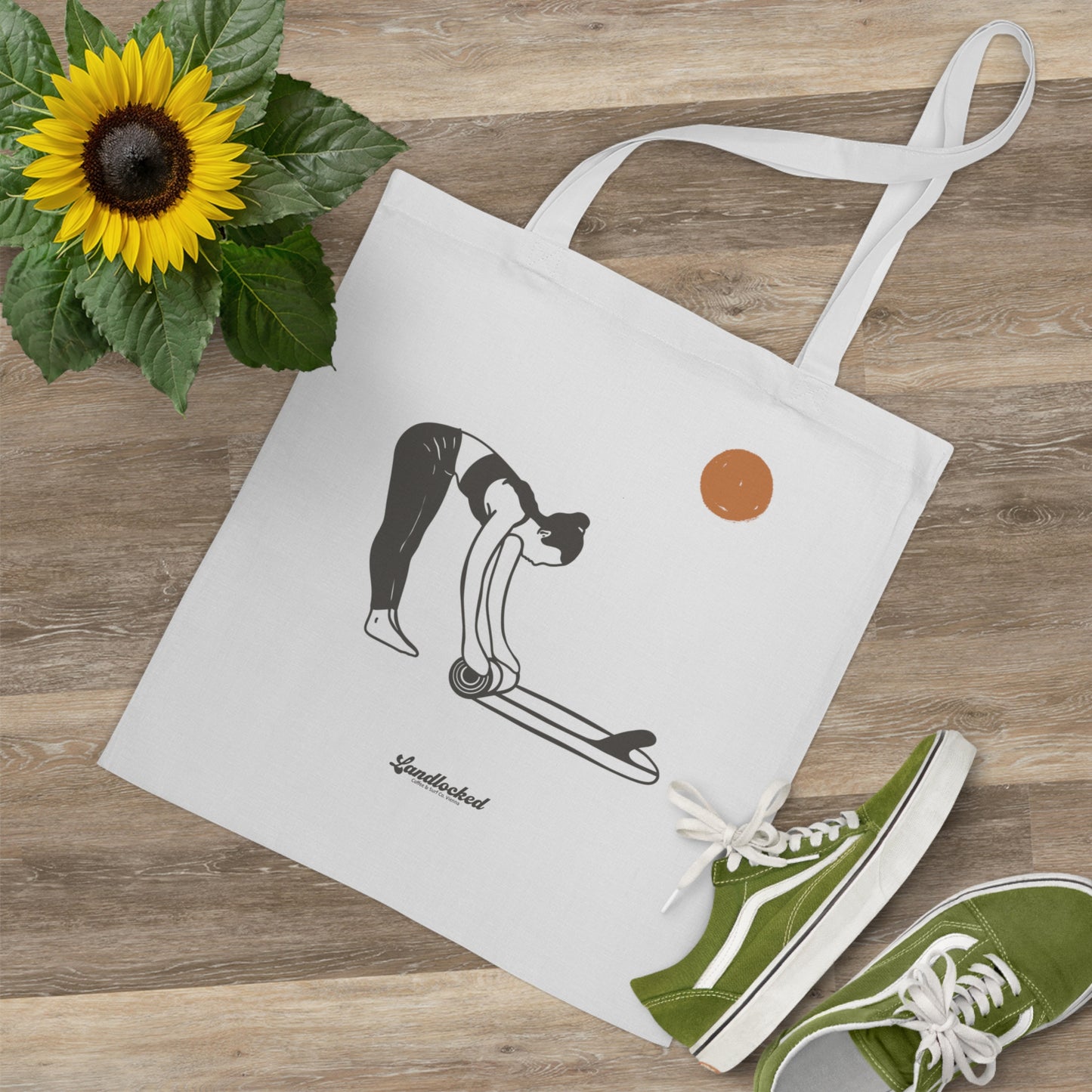 Landlocked Surf Yoga Tote Bag