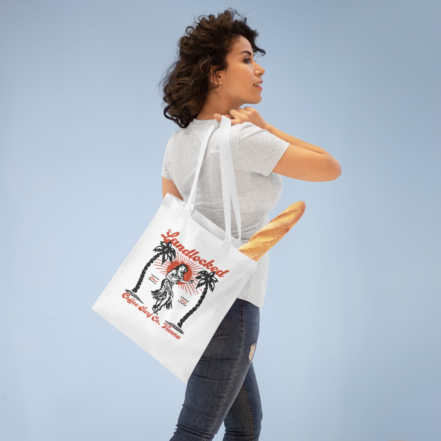 Landlocked Hula Tote Bag