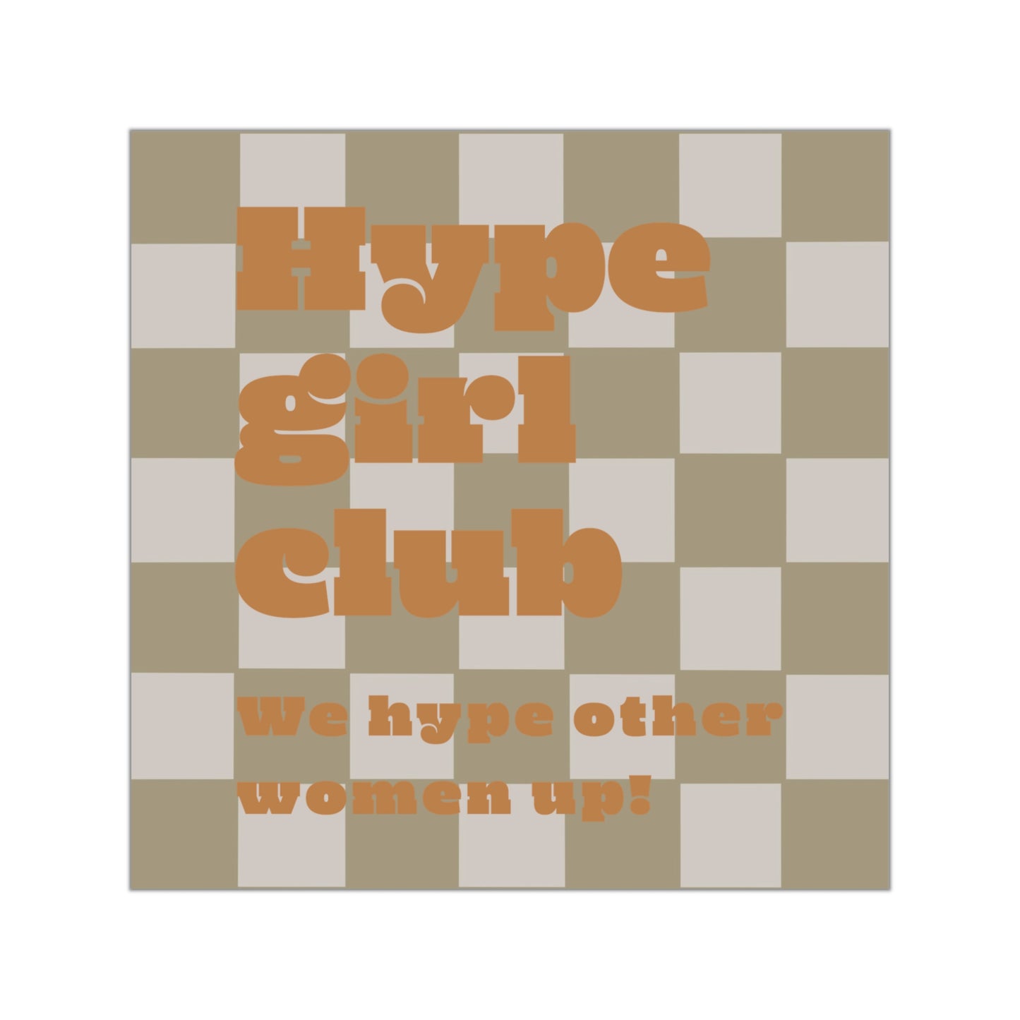 WOMEN EMPOWERMENT | Hype Girl Sticker Orange