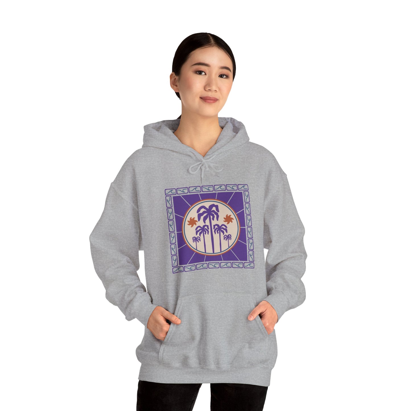 Palm Paradise Hooded Sweatshirt
