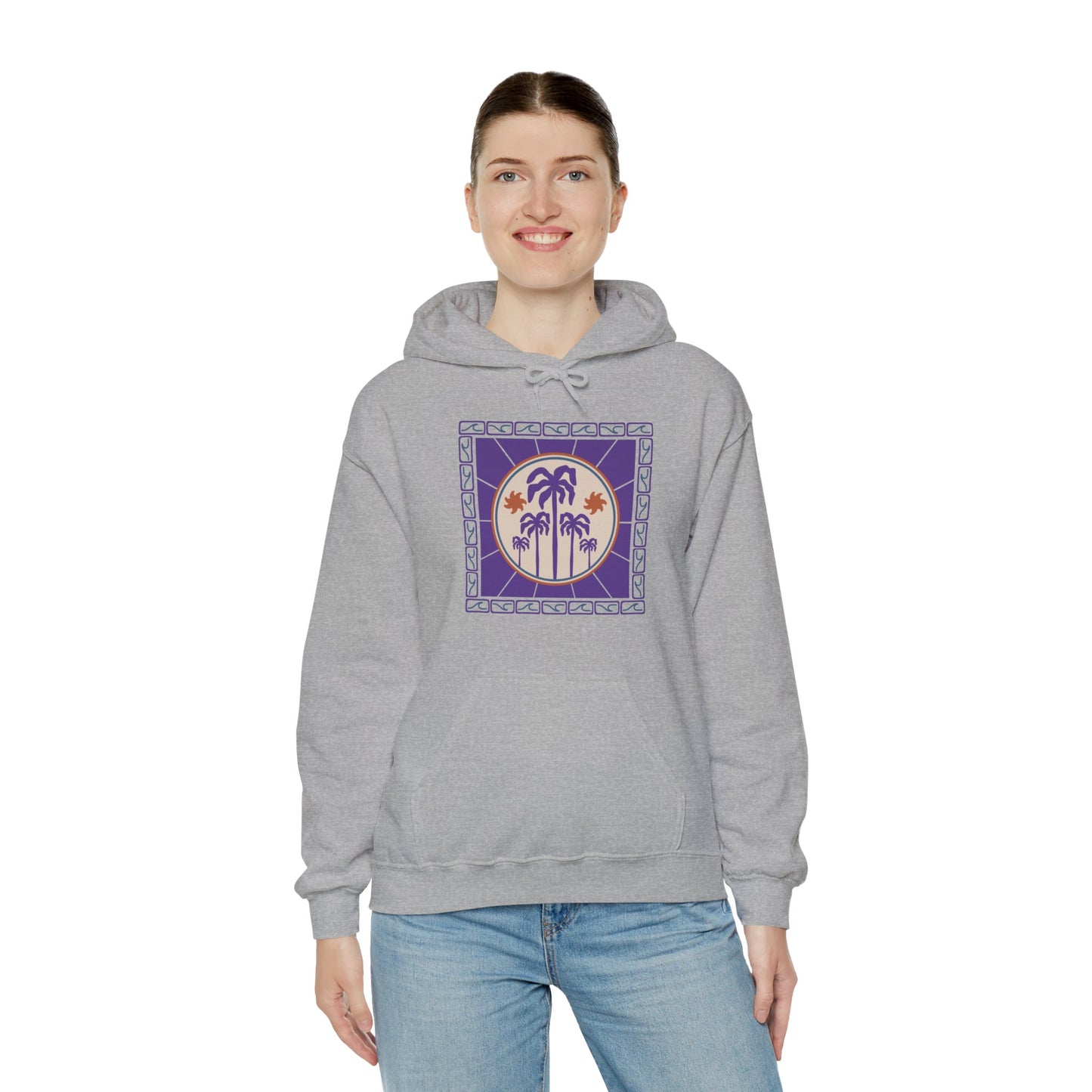 Palm Paradise Hooded Sweatshirt