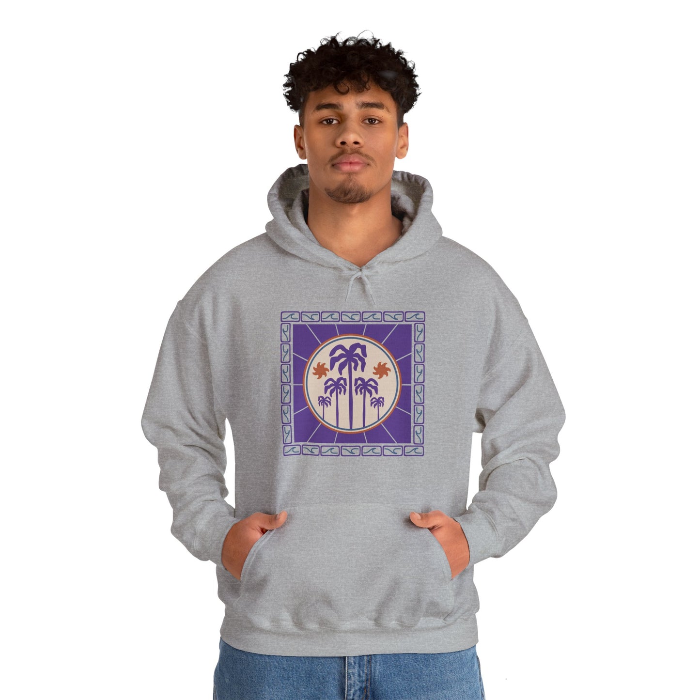 Palm Paradise Hooded Sweatshirt