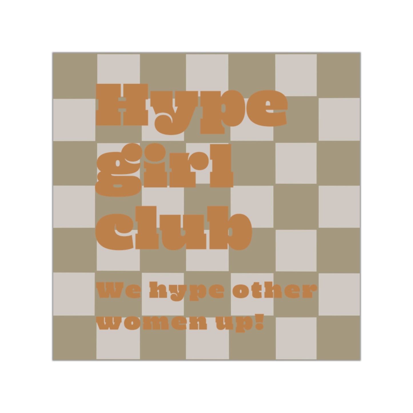 WOMEN EMPOWERMENT | Hype Girl Sticker Orange