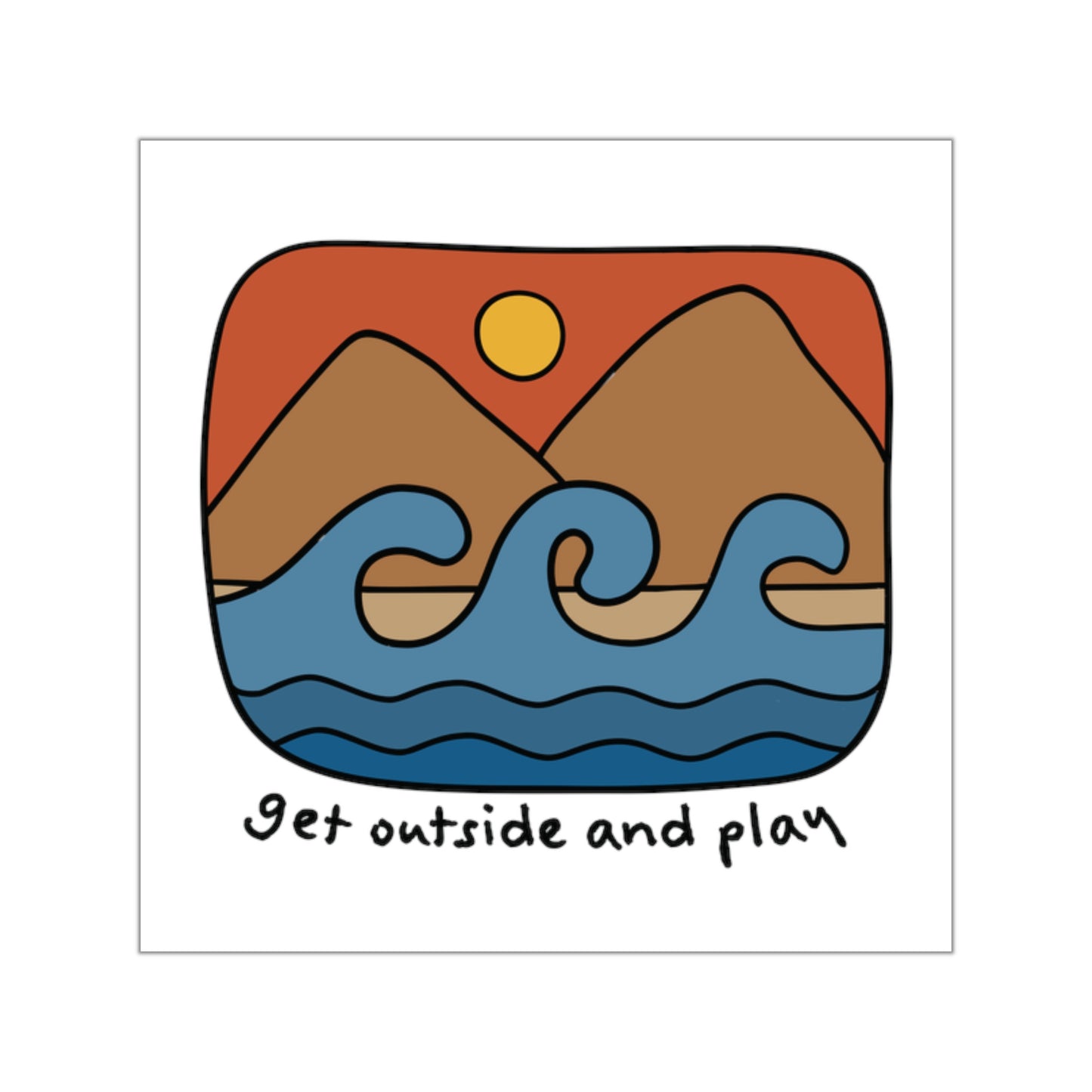 29 | Go outside Sticker