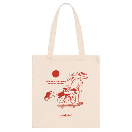 Landlocked Die young Tote Bag