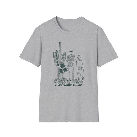 Everything is fine Front Print Unisex Shirt