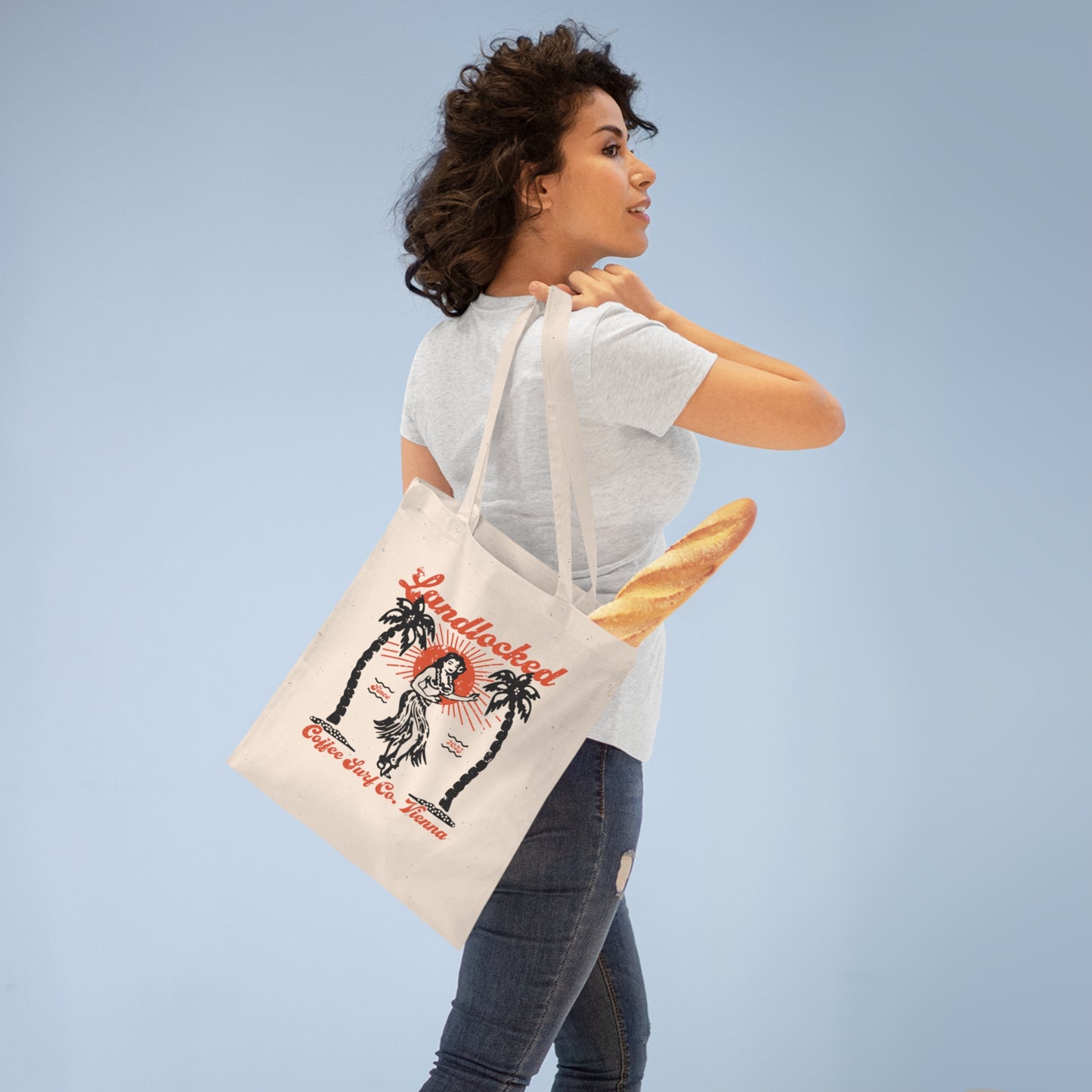 Landlocked Hula Tote Bag
