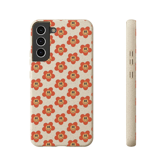 Flower Smiley Bio Phone Case